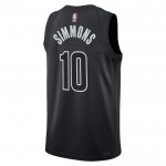 Maillot NBA Brooklyn Nets Ben Simmons 10 Jordan 2022-23 Statement Edition Noir Swingman - Homme